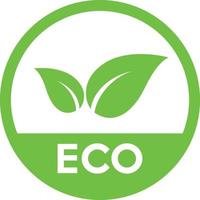 símbolo del logotipo de la ecología de la hoja vector