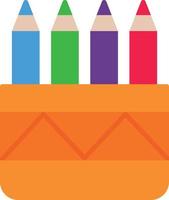 Crayons Flat Icon vector