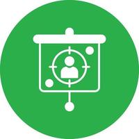 Target Presentation Glyph Circle Multicolor vector