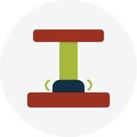 Press Flat Circle vector