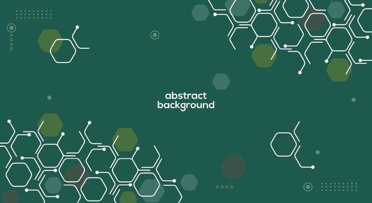 Vector banner design, with hexagon pattern. Geometric Background.