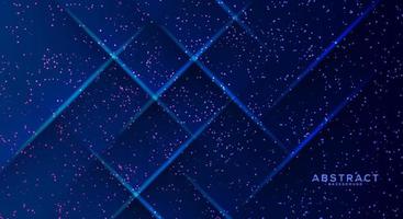 Blue Background. Dark blue abstract background geometry, Shining abstract particle flow background. vector