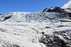 Skaftafell Glacier Under Blue Skies in Iceland photo