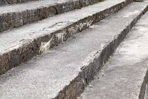 crumbling old concrete staircase photo