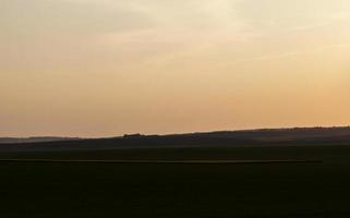 landscape during sunset photo