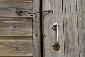 old metal handle and hook photo