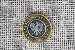 águila de moneda polaca foto