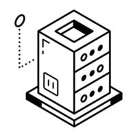 A storage refresh isometric icon download vector