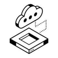 A storage refresh isometric icon download vector