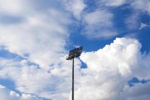 la iluminación del estadio foto