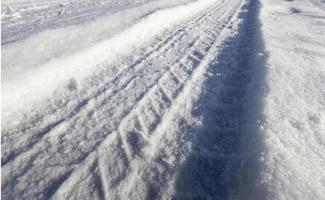 Road under the snow photo