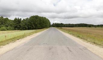 old dusty paved road photo