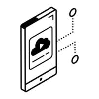 An isometric vector of mobile cloud
