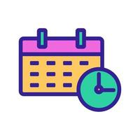 reminder icon vector. Isolated contour symbol illustration vector