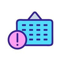 reminder icon vector. Isolated contour symbol illustration vector