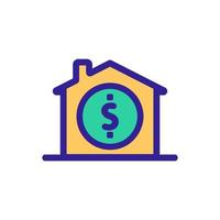 real estate sale icon vector. Isolated contour symbol illustration vector