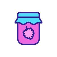 raspberry jam icon vector. Isolated contour symbol illustration vector