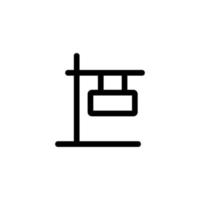 vector de icono de signo. ilustración de símbolo de contorno aislado