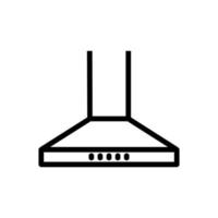 classic domeless exhaust hoods icon vector outline illustration