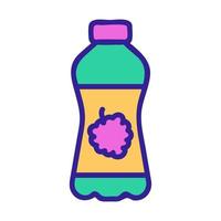 Raspberry soda icon vector. Isolated contour symbol illustration vector