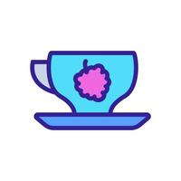 Raspberry drink icon vector. Isolated contour symbol illustration vector