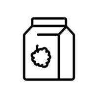 raspberry syrup icon vector. Isolated contour symbol illustration vector