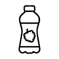 Raspberry soda icon vector. Isolated contour symbol illustration vector