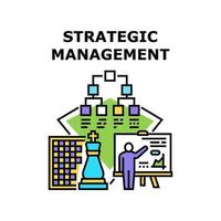 ilustración del concepto de vector de gestión estratégica