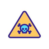 sign of defeat by the current icon vector. Isolated contour symbol illustration vector