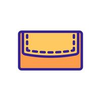 wallet purse icon vector outline illustration