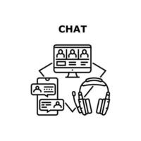 Chat Communication Vector Concept Illustration