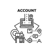 Account Navigation Vector Concept Illustration