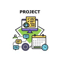 Project Strategy Vector Concept Color Illustration