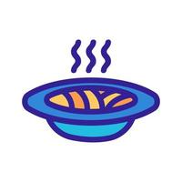 Ramen icon vector. Isolated contour symbol illustration vector