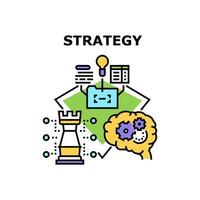 Strategy Plan Vector Concept Color Illustration