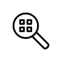 The bar code is an icon vector. Isolated contour symbol illustration vector