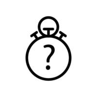 the quiz question answer to the icon vector. Isolated contour symbol illustration vector