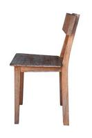 silla de madera aislada. foto