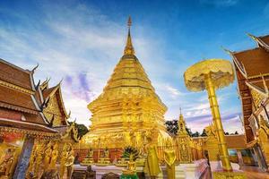 Pagoda at Doi Suthep temple. photo