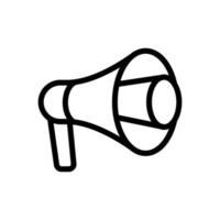 megaphone horn icon vector. Isolated contour symbol illustration vector