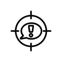 Finding a vector icon solution. Isolated contour symbol illustration