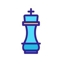 Chess icon vector. Isolated contour symbol illustration vector