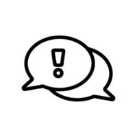 conversation icon vector. Isolated contour symbol illustration vector