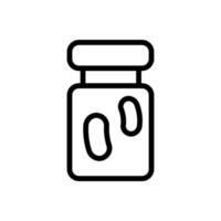 probiotic icon vector. Isolated contour symbol illustration vector