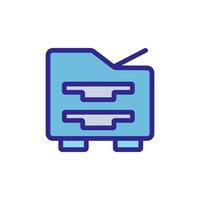 office copy machine icon vector outline illustration