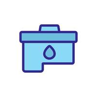 the printer cartridge icon vector outline illustration