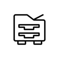 office copy machine icon vector outline illustration