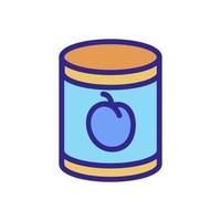 drain canned icon vector outline illustration