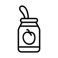 plum jam icon vector outline illustration