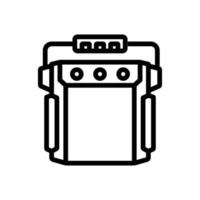 multifunction generator device icon vector outline illustration